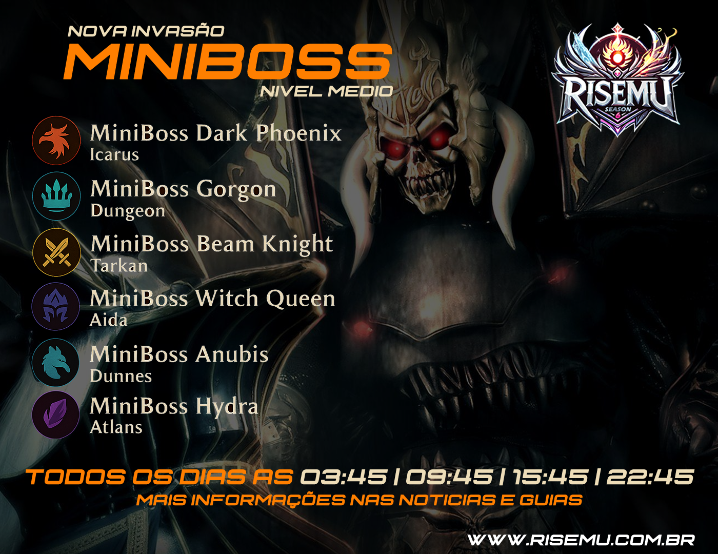 Mini Bosses Invadem o RiseMU!